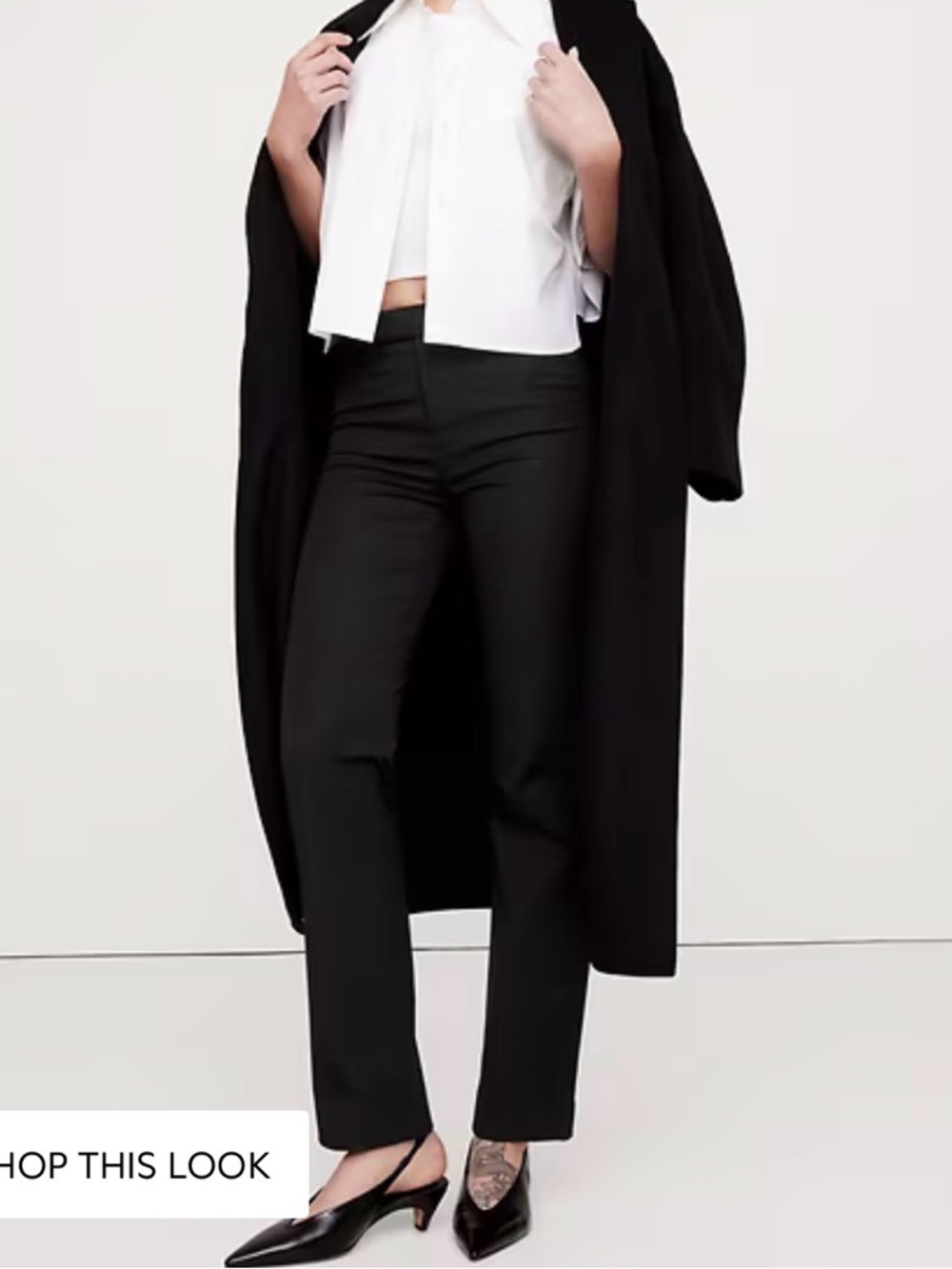 Banana Republic - 12 - Sloan Straight Leg  Pants - Black